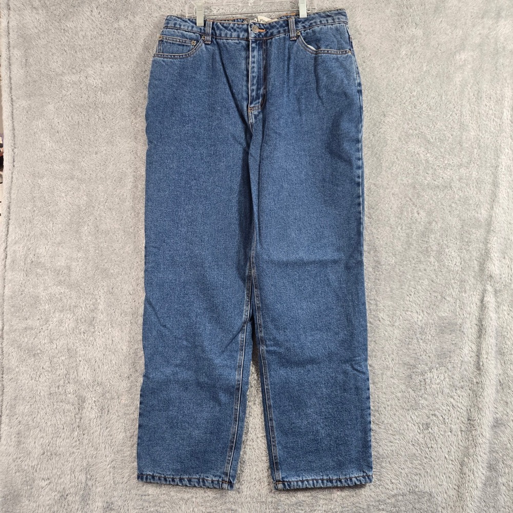 Guide Series Gander Mountain Fleece Lined Jeans Womens 12 Straight Leg Denim